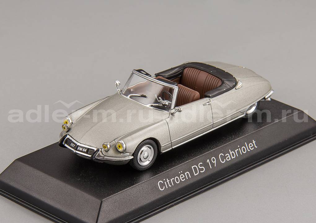 NOREV 1:43 Citroen DS19 Cabriolet - 1965 (pearl grey) 157084