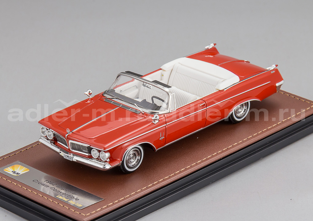 GLM 1:43 Chrysler Imperial Crown Convertible (открытый) - 1962 (red) GLM132101