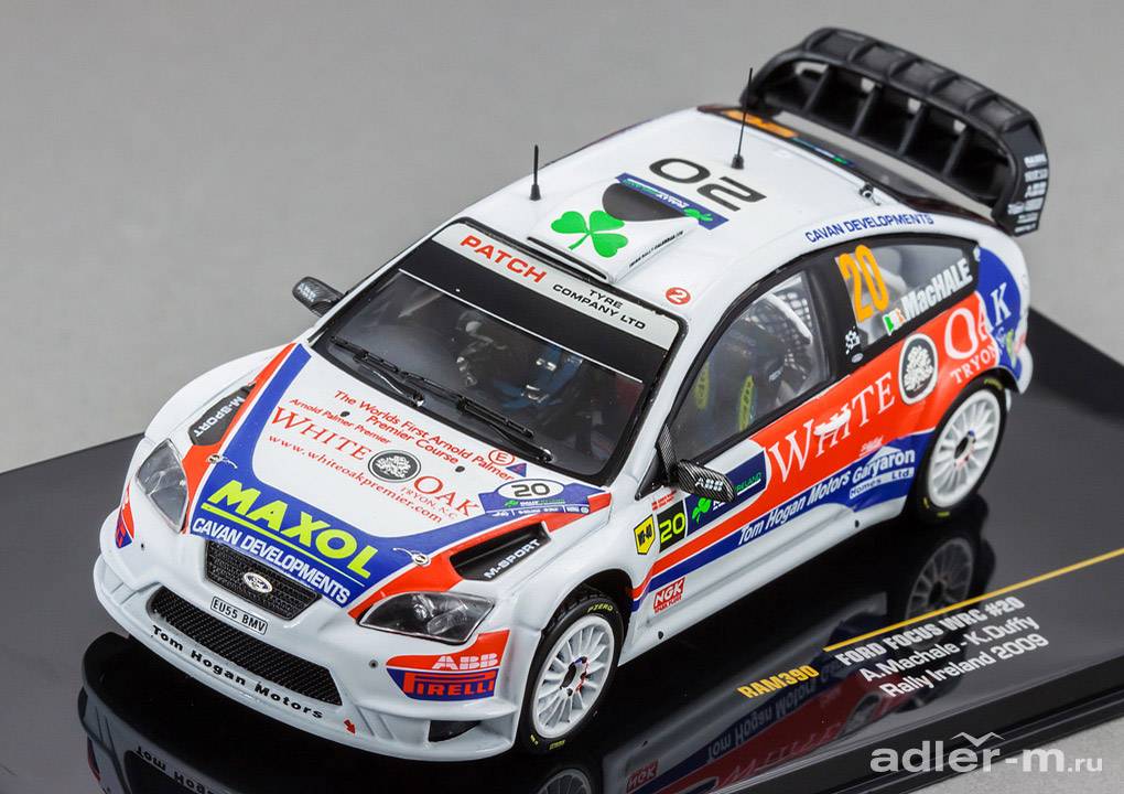IXO 1:43 Ford Focus WRC #20 11th Rally Ireland 2009 RAM390