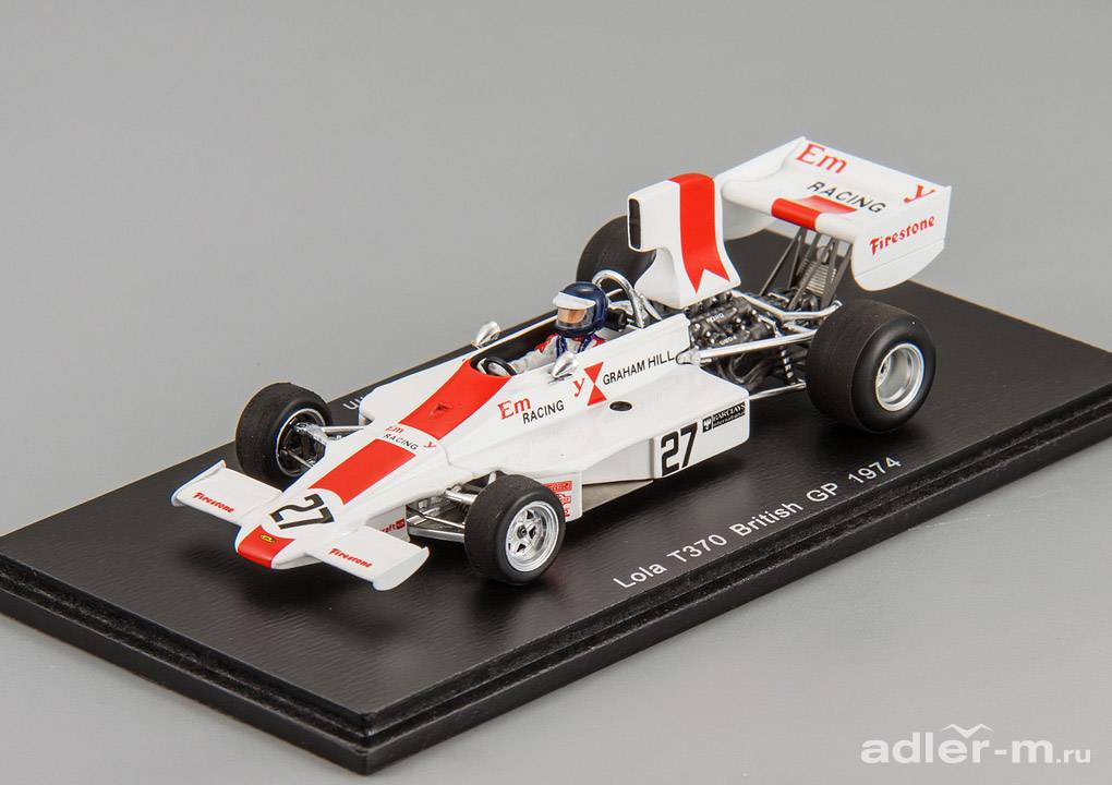 SPARK 1:43 Lola T370 #27 British GP 1974 Peter Gethin S4355