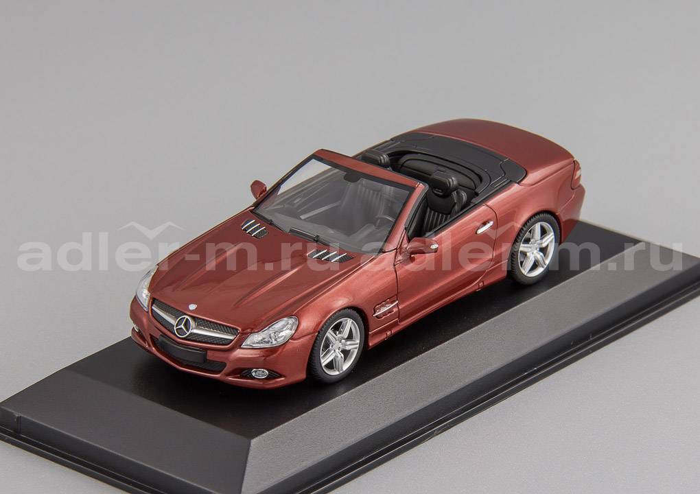 MINICHAMPS (MAXICHAMPS) 1:43 Mercedes-Benz SL-Class (R230) - 2008 (red metallic) 940037530
