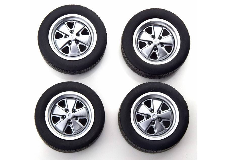 KK SCALE 1:18 Porsche rims and tyres set 250.000th 911 (greymetallic) KKDCACC014