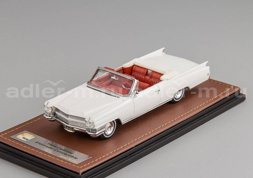 GLM 1:43 Cadillac Eldorado Convertible (open) - 1964 (aspen white) GLM124603