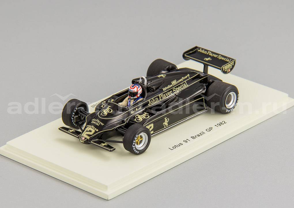 SPARK 1:43 Lotus 91 #12 3rd Brazil GP 1982 Nigel Mansell S5353