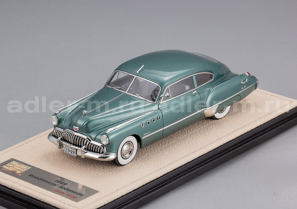 GLM + STAMP MODELS 1:43 Buick Roadmaster Sedanette - 1949 (cirrus green met) STM493002