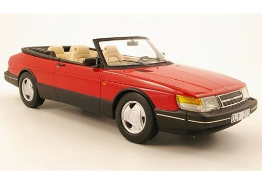 NEO 1:18 SAAB 900 Convertible (red / black) NEO18030