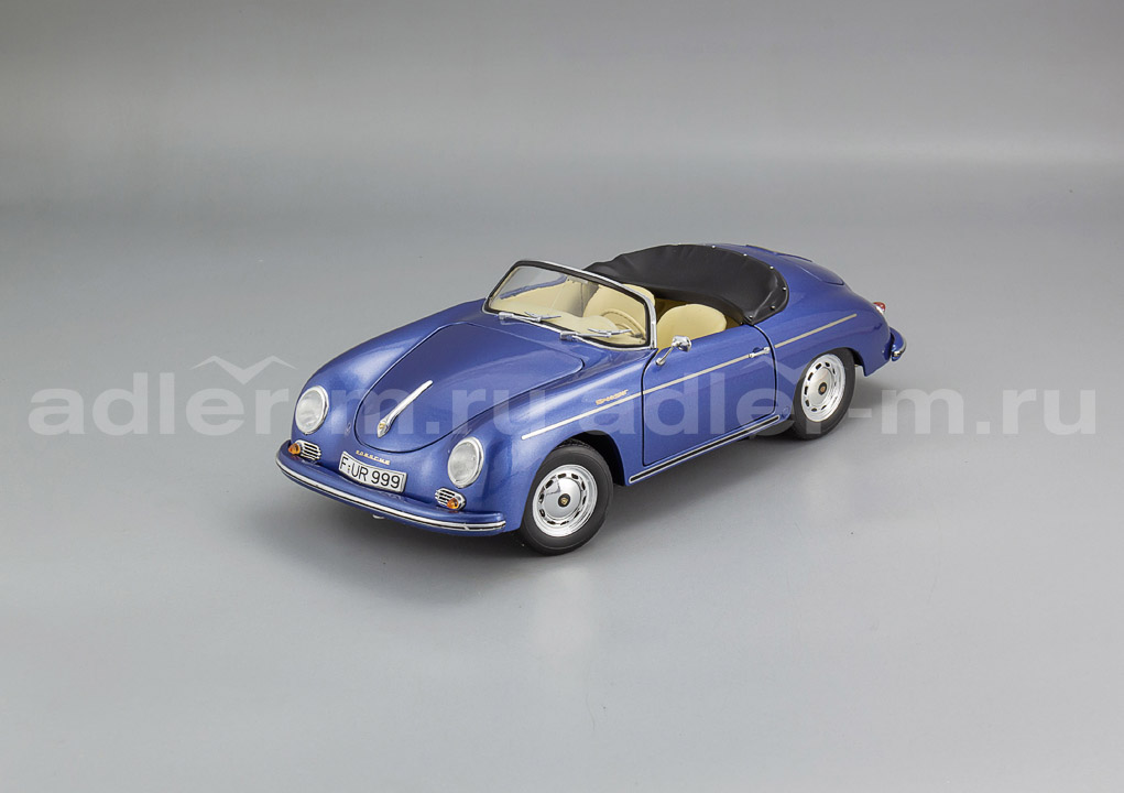 SCHUCO 1:18 Porsche 356 Speedster (blue metallic) 45 003 1800