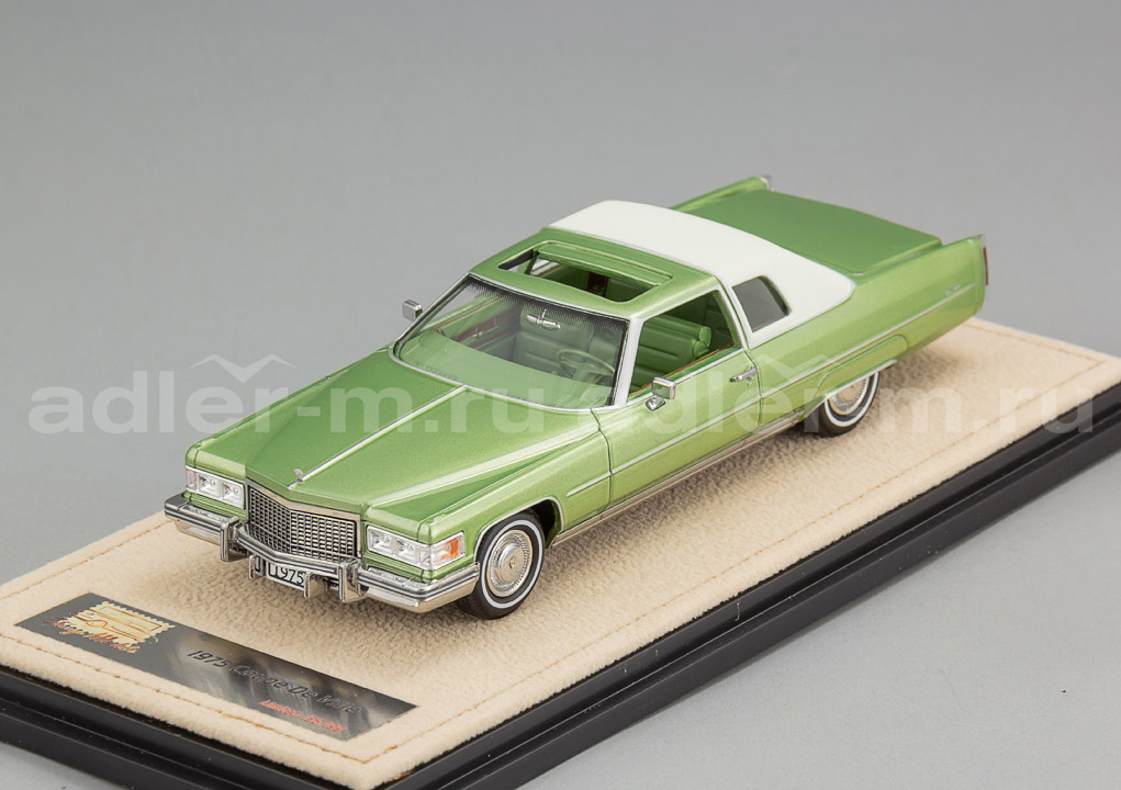 GLM (STAMP MODELS) 1:43 Cadillac Coupe Deville - 1975 (green) STM75603