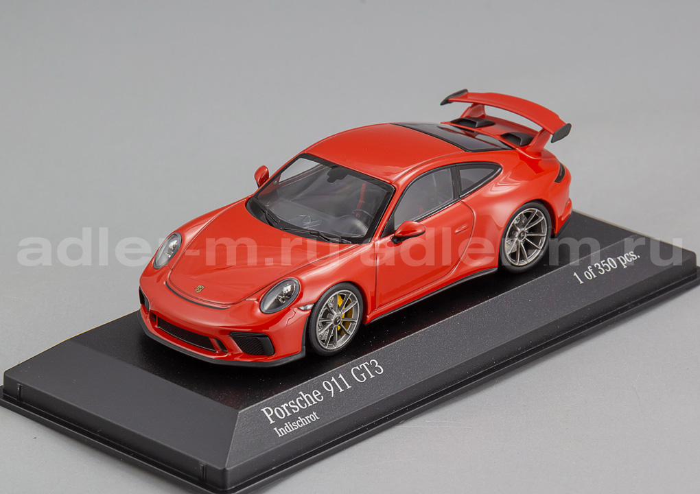 MINICHAMPS 1:43 Porsche 911 GT3 - 2017 (red) 410066030