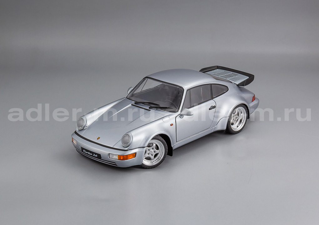 SOLIDO 1:18 Porsche 911 (964) Turbo 3.6 - 1990 (polar silver) S1803413