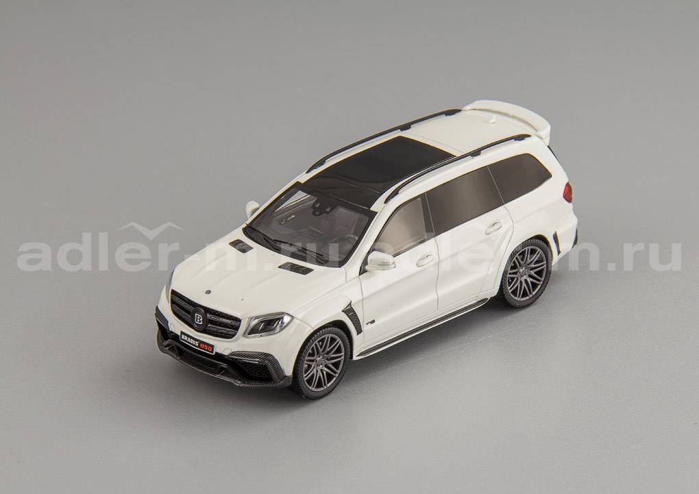 MINICHAMPS 1:43 Brabus 850 Widestar XL, based on Mercedes AMG GLS 63 2017 (pearl white) 437037361
