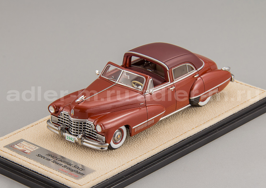 GLM + STAMP MODELS 1:43 Cadillac Sixty Special Town Brougham by Derham (открытый) - 1942 (red) STM42201