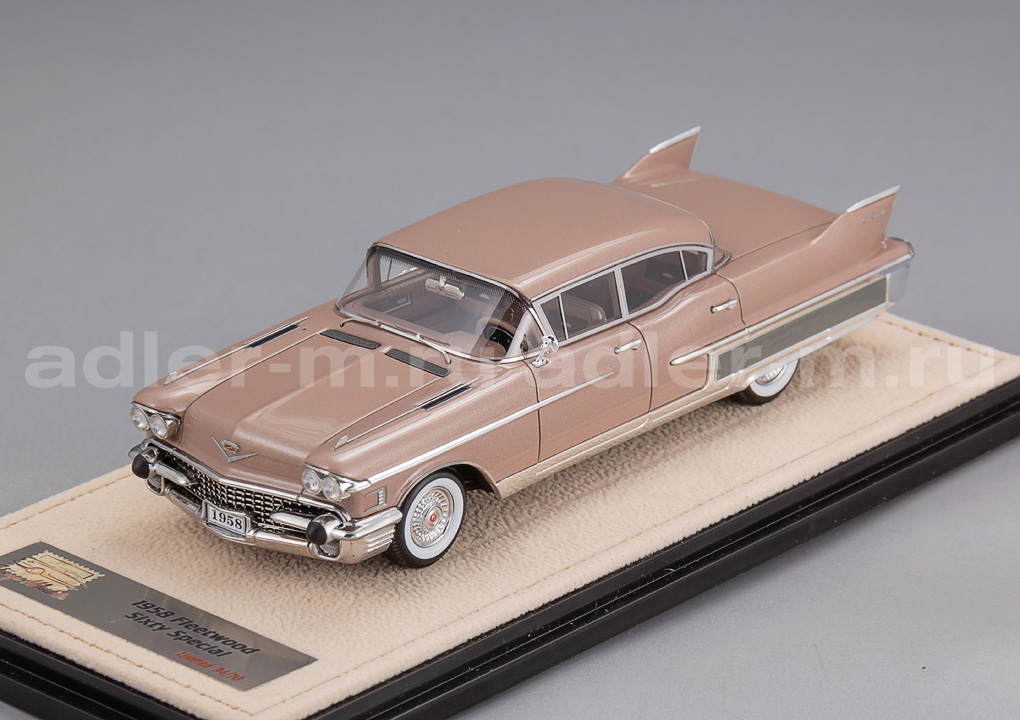 GLM + STAMP MODELS 1:43 Cadillac Fleetwood Sixty Special - 1958 (Meridian Taupe) STM58203