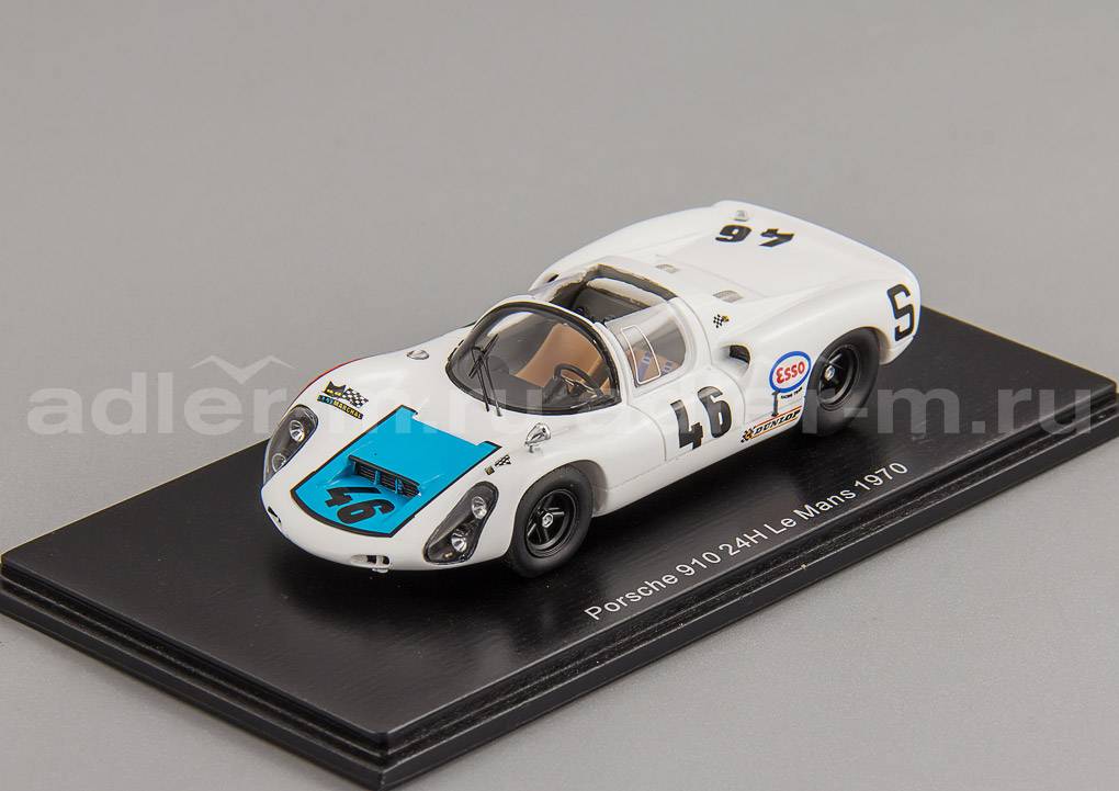 SPARK 1:43 Porsche 910 #46 24H Le Mans 1970 C. Poirot - E. Kraus S3470