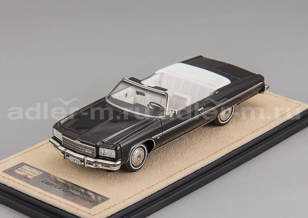 GLM (STAMP MODELS) 1:43 Chevrolet Caprice Convertible (открытый) - 1975 (black) STM751001