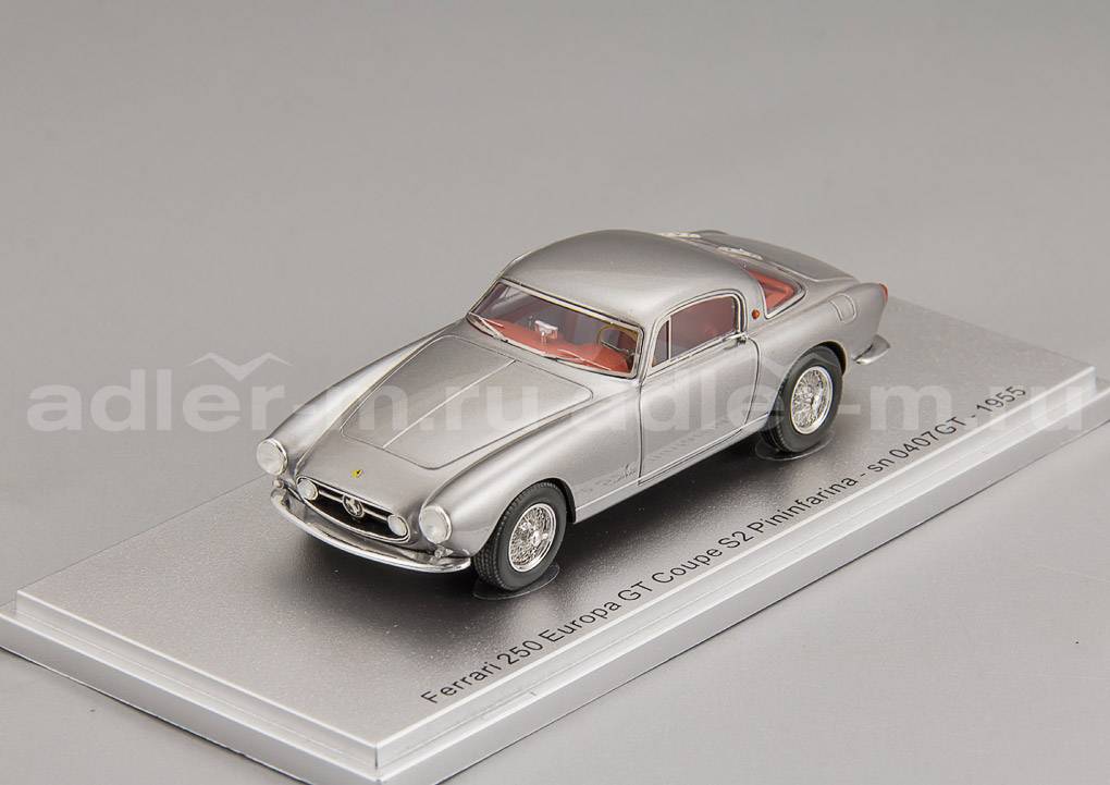 KESS SCALE MODELS 1:43 Ferrari 250 Europa GT Coupe S2 Pininfarina sn0407GT - 1955 (silver) KE43056160