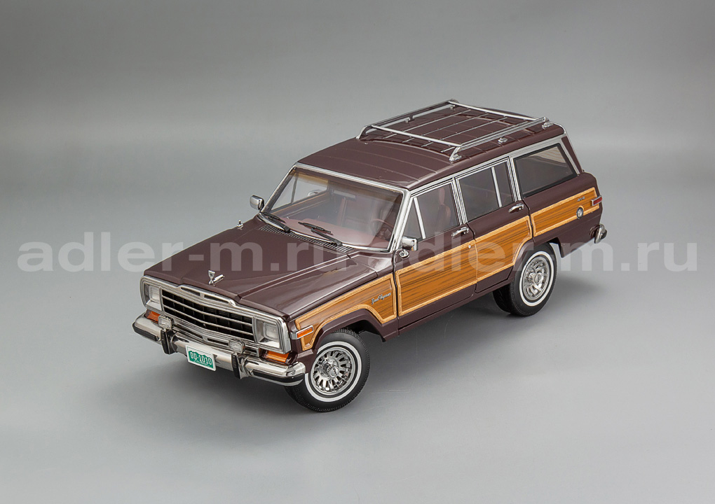 DD-MODELS 1:18 Jeep Grand Wagoneer - 1989 (bordeax / wood) DD00110