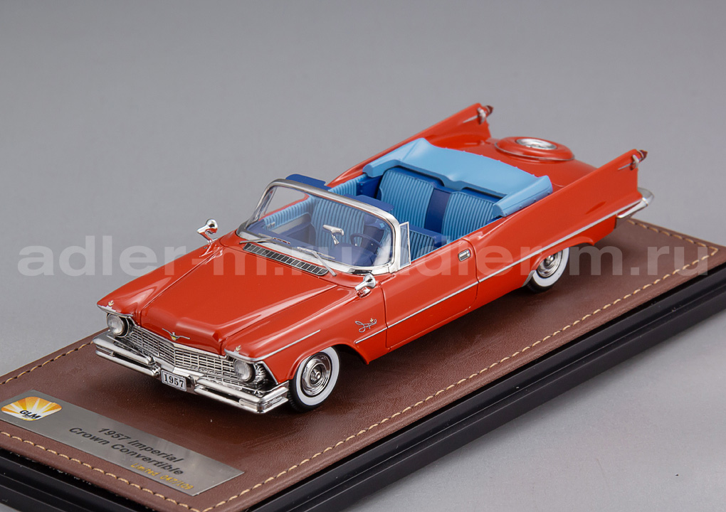 GLM + STAMP MODELS 1:43 Imperial Crown Convertible Open roof - 1957 (red) GLM132205
