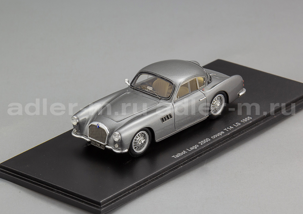 SPARK 1:43 Talbot Lago 2500 coupe T14 LS 1955 (grey met.) S2719