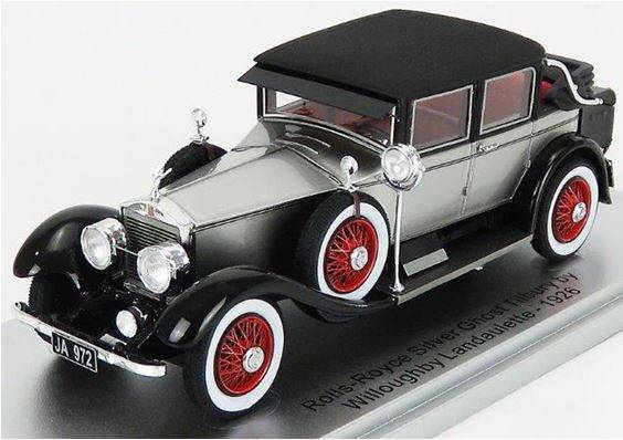 KESS SCALE MODELS 1:43 Rolls-Royce Silver Ghost Tilbury Landaulette by Willoughby - 1926 (silver / black) KE43049021