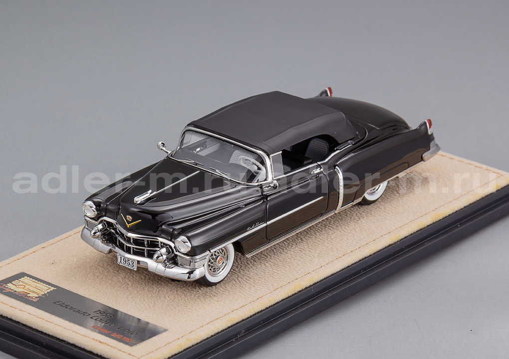 GLM + STAMP MODELS 1:43 Cadillac Eldorado Convertible Closed roof - 1953 (black) STM53002