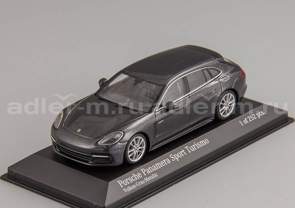 MINICHAMPS 1:43 Porsche Panamera 4E-Hybrid Sport Turismo - 2017 (grey metallic) 410066112