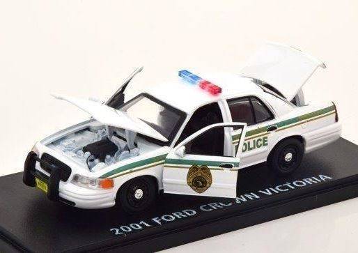 GREENLIGHT 1:43 Ford Crown Victoria Police Interceptor "Miami Metro Police Department" 2001 (из т/c "Декстер") 86613