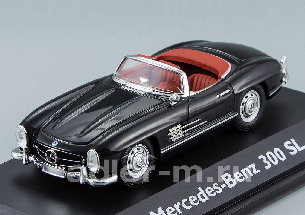 SCHUCO 1:43 Mercedes-Benz 300 SL Roadster (black) 45 025 3400