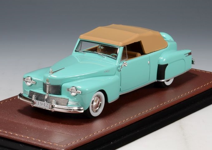 GLM + STAMP MODELS 1:43 Lincoln Continental Cabriolet Closed roof - 1942 (Suwanee Green) GLM100804