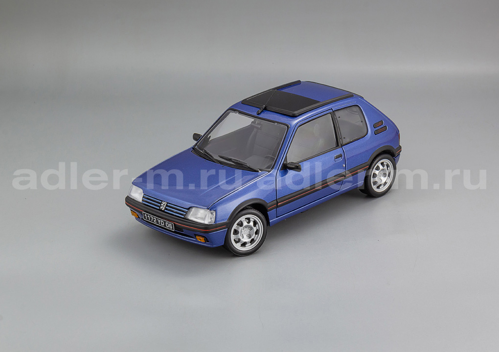 NOREV 1:18 Peugeot 205 GTi 1.9 with windowroof - 1992 (blue) 184844