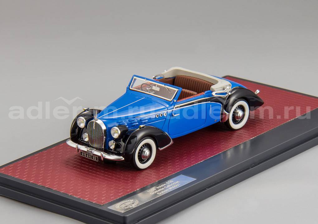 MATRIX 1:43 Voisin C30 Goelette Cabriolet Dubos - 1938 (blue) MX52108-011