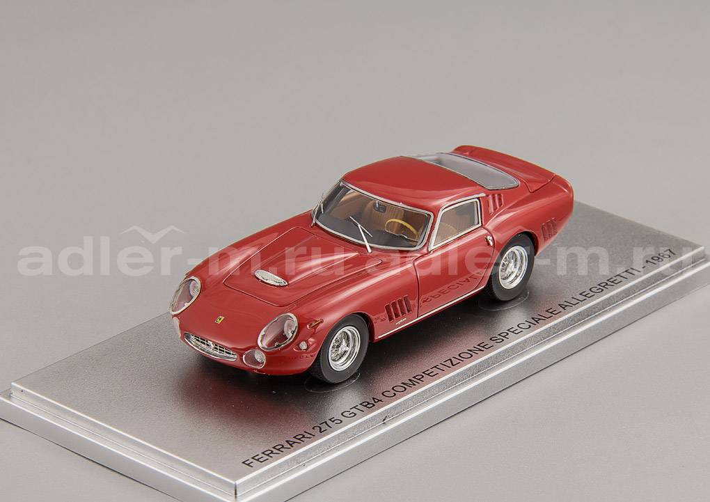 KESS SCALE MODELS 1:43 Ferrari 275 GTB4 Competizone Spesiale Allagretti - 1967 (red) KE43056000