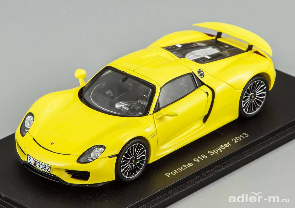 SPARK 1:43 Porsche 918 Spyder 2013 (yellow) S4198