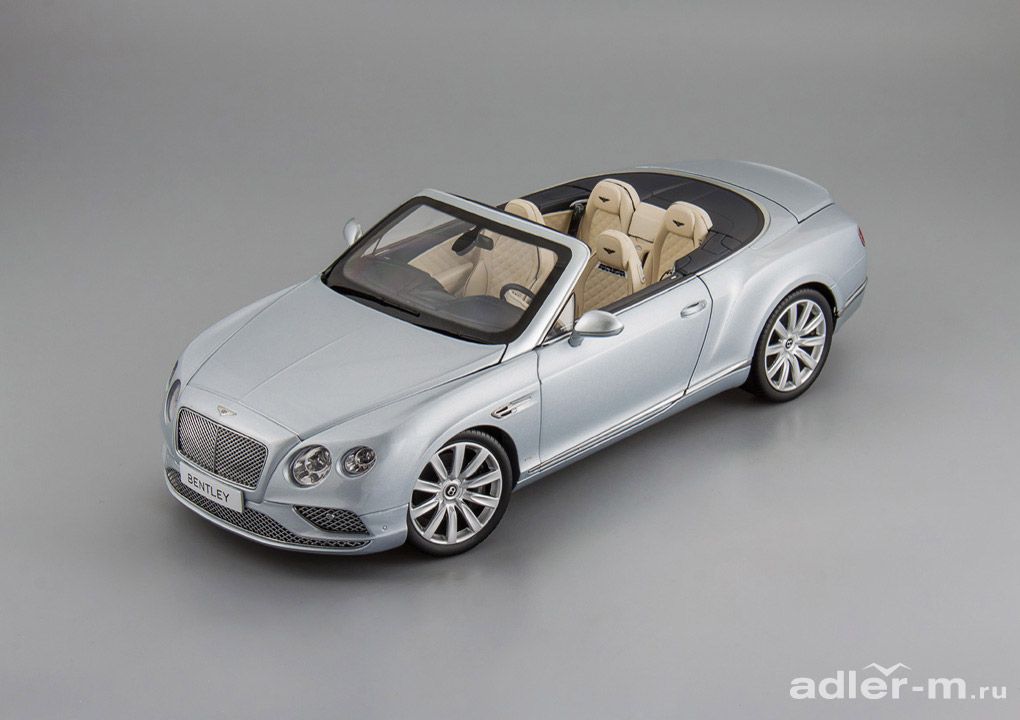 PARAGON 1:18 Bentley Continental GT Convertible 2016 (silver frost) PA-98231L