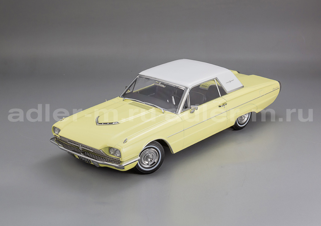KK SCALE 1:18 Ford Thunderbird Hardtop Coupe - 1966 (lightyellow/white) KKDC181344
