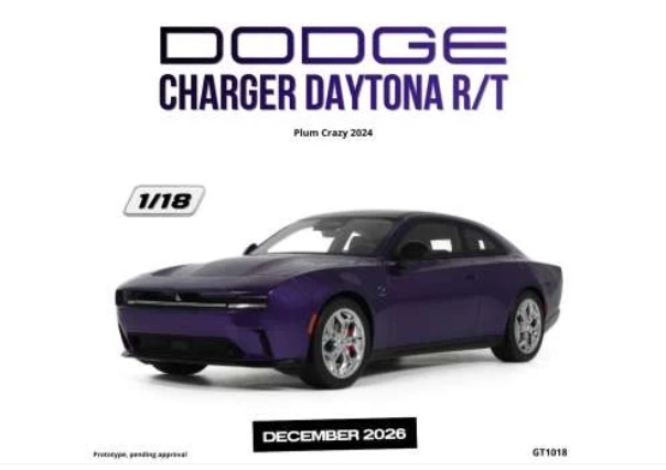 GT SPIRIT 1:18 Dodge Charger Daytona R/T - 2024 (plum crazy) GT1018