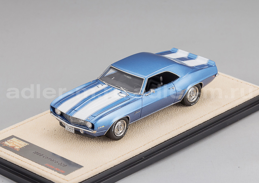 GLM + STAMP MODELS 1:43 Chevrolet Camaro Z28 - 1969 (blue) STM691001