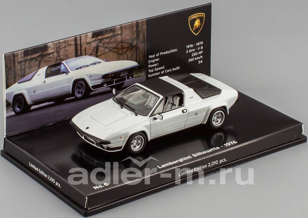 MINICHAMPS 1:43 Lamborghini Silhouette 1976 Museum series (white) 436103620