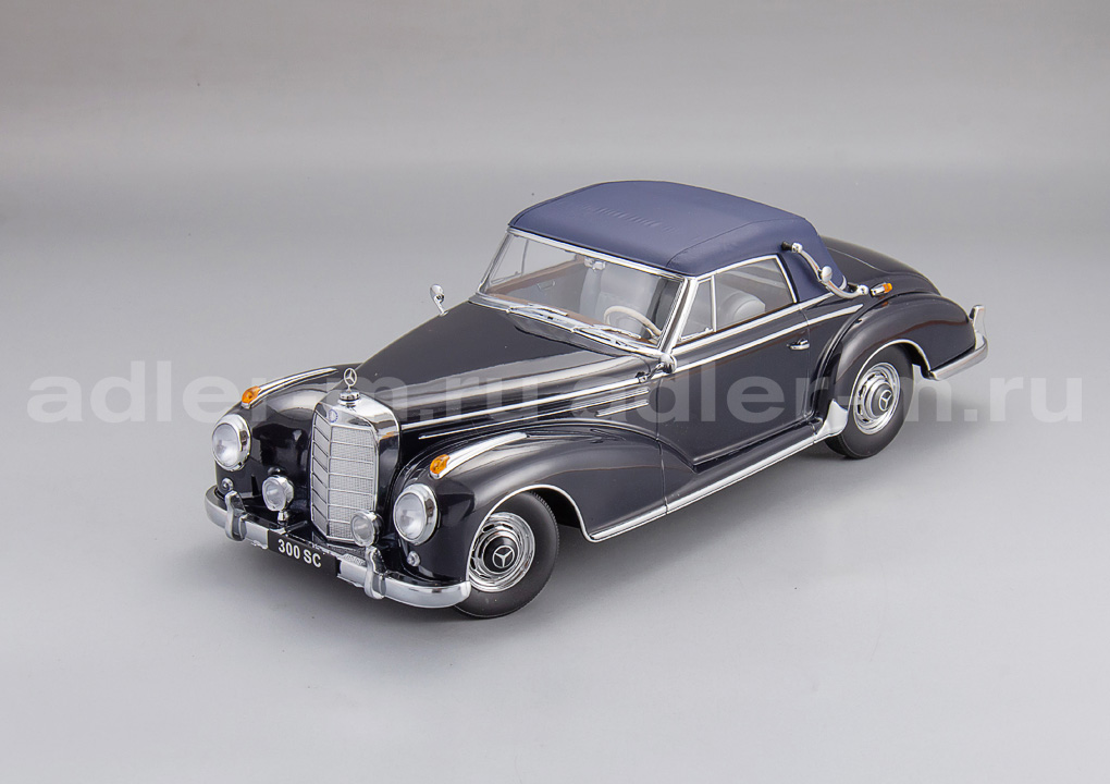 KK SCALE 1:18 Mercedes-Benz 300 SC W188 Cabrio 1957 Softtop (darkblue) KKDC180944