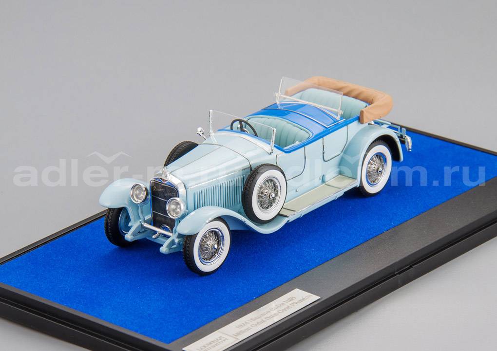MATRIX 1:43 Hispano-Suiza H6B Million-Guiet Dual-Cowl Phaeton 1924 (blue) MXLM02-0806