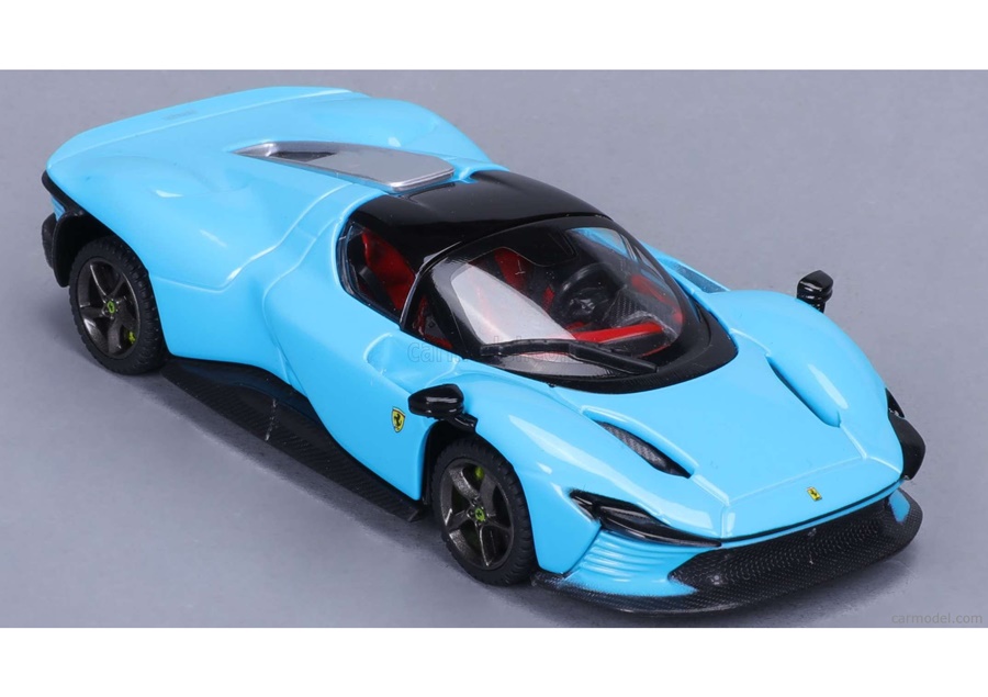 BBURAGO 1:18 Ferrari Daytona SP3 Closed - 2022 (baby blue) BU16912B