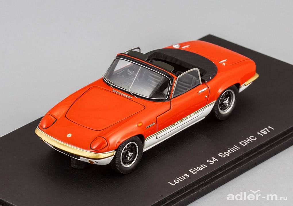SPARK 1:43 Lotus Elan S4 Sprint Convertible 1971 (red) S1240