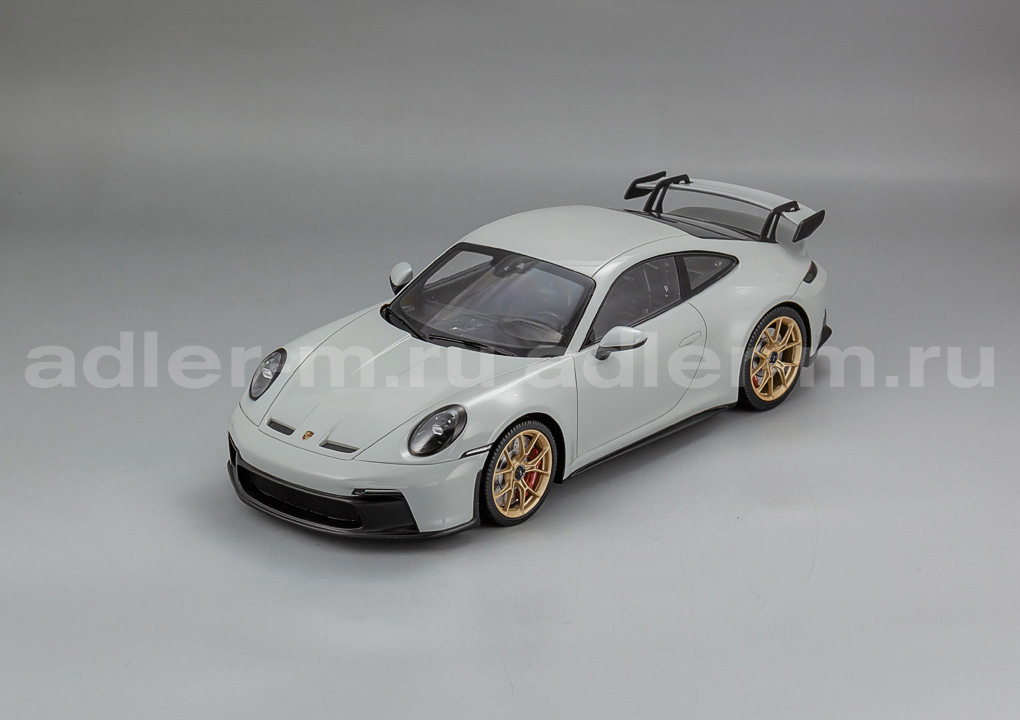 MINICHAMPS 1:18 Porsche 911 (992) GT3 - 2021 (light grey / golden) 117069001