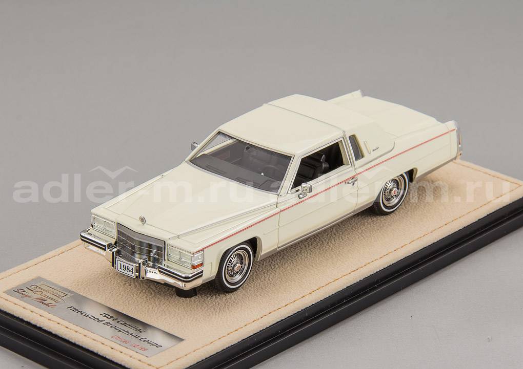 GLM (STAMP MODELS) 1:43 Cadillac Fleetwood Brougham Coupe - 1984 (white) STM84803