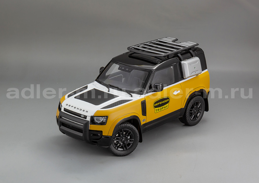 ALMOSTREAL 1:18 Land Rover Defender 90 - 2023 - Trophy Edition (yellow / white / black) ALM810710