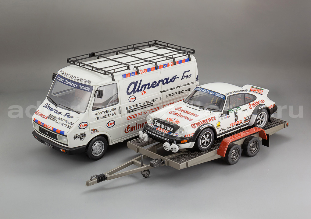 OTTO MOBILE 1:18 Rallye Pack - Porsche 911 SC #5 Gr.4 Rallye de Portugal 1981 OT374