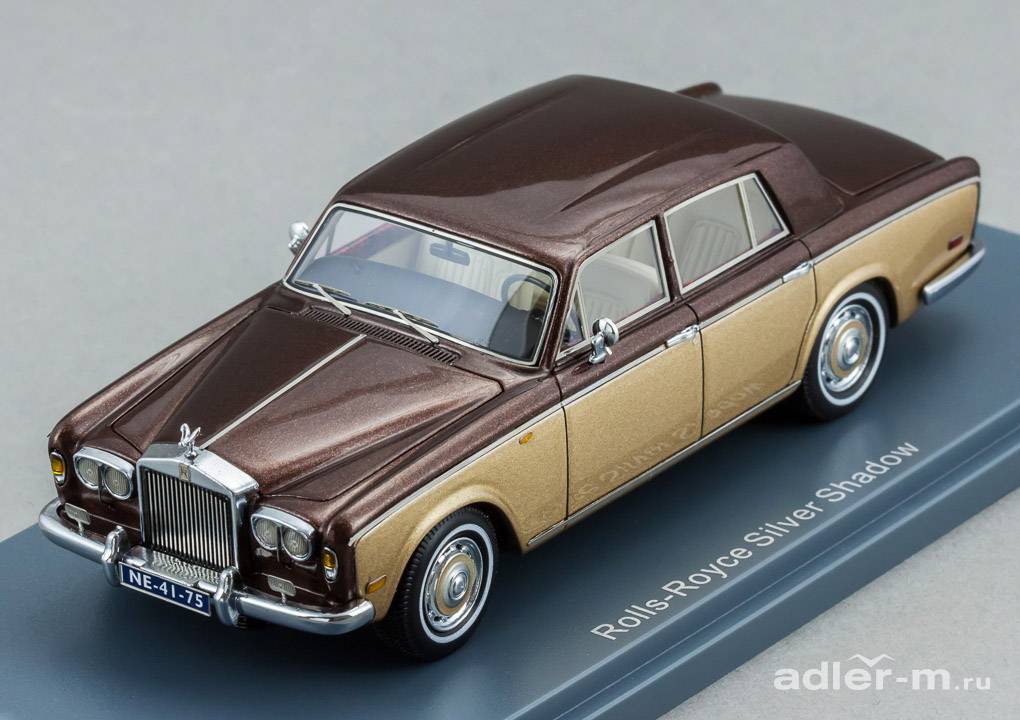 NEO 1:43 Rolls-Royce Silver Shadow 1974 (metallic brown / metallic gold) NEO44175
