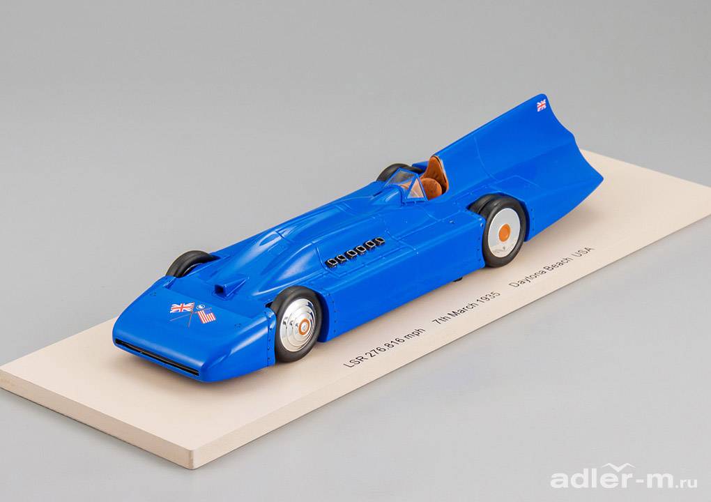 BIZARRE 1:43 Bluebird LSR 276.816mph - Daytona Beach, Florida USA - 7/3/1935 Sir Malcolm Campbell B1051