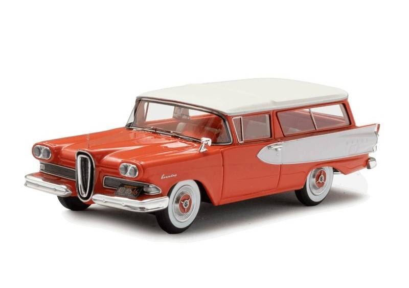 ESVAL MODELS 1:43 Edsel Villager 4-door station wagon - 1958 (red / white) EMUS43086B