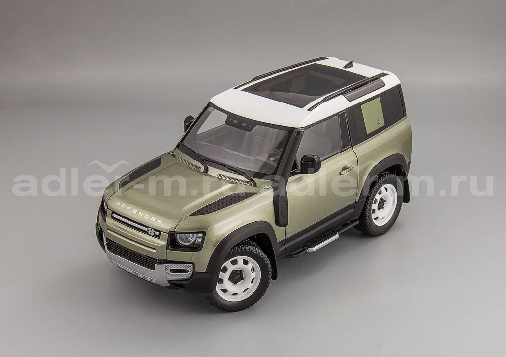 ALMOSTREAL 1:18 Land Rover Defender 90 with Roof Rack - 2020 (green) ALM810704